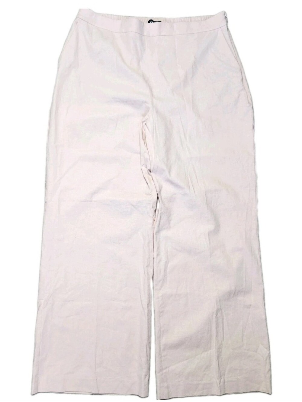 Express Linen Blend High Rise Trouser Pants XL Blush Pink Coastal Career Work